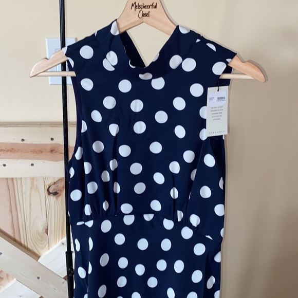 Most Of All Coralie Satin Midi Dress In Polka Dot - Picture 9 of 11